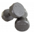 12 Sided Solid Gray Dumbbells